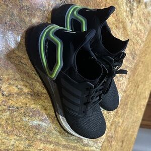 adidas Black and Green Athletic Shoes